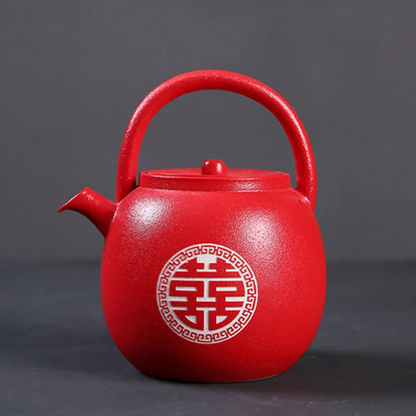 Red Ceramic Tea Sets-ToShay.org