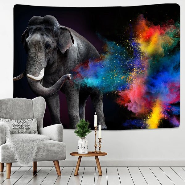 Elephant Art Tapestry-ToShay.org