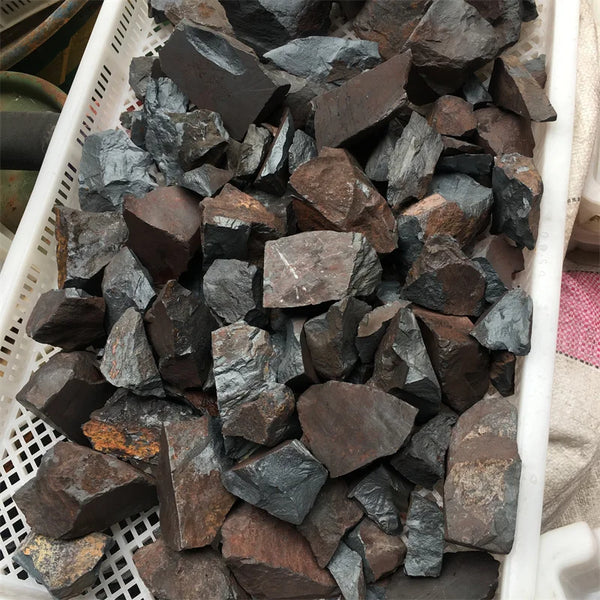 Black Hematite Raw Stones-ToShay.org