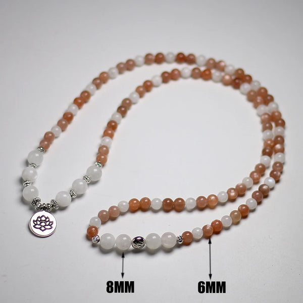 Orange Sunstone Mala Beads-ToShay.org