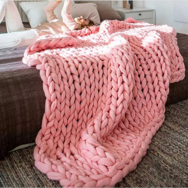 Wool Knitted Blanket-ToShay.org