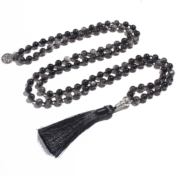 Black Obsidian Mala Beads-ToShay.org