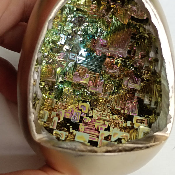 Gold Rainbow Bismuth Ore Egg-ToShay.org