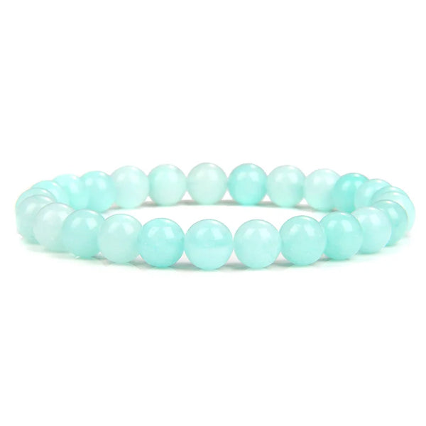 Blue Amazonite Bead Bracelets-ToShay.org