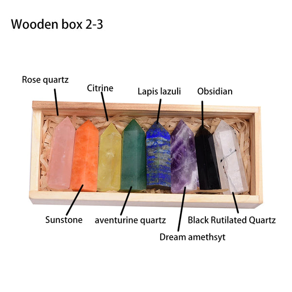 Chakra Crystal Wands Box Set-ToShay.org