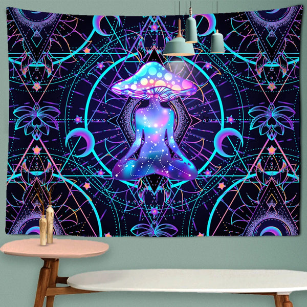 Mushroom Art Tapestry-ToShay.org