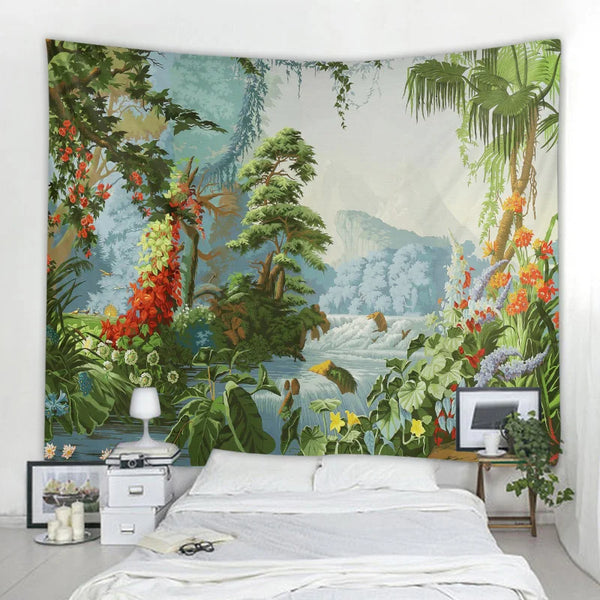 Tropical Garden Tapestry-ToShay.org