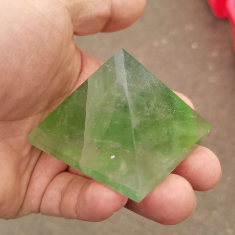 Green Fluorite Pyramid-ToShay.org