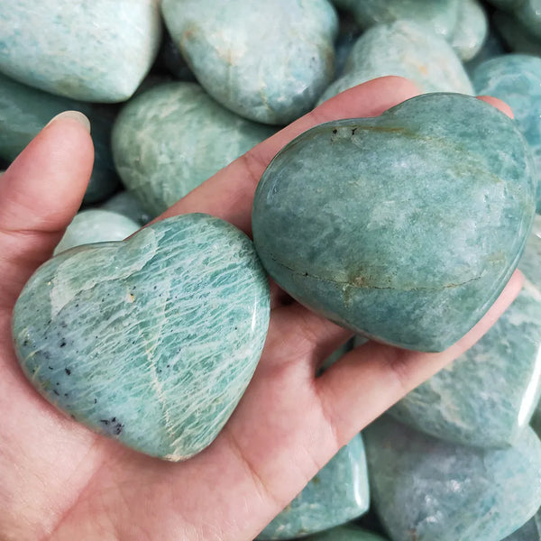 Blue Amazonite Quartz Heart-ToShay.org