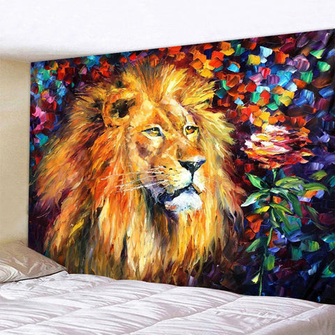 Lion Art Tapestry-ToShay.org