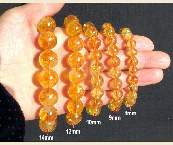 Yellow Citrine Bead Bracelets-ToShay.org