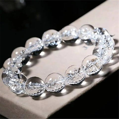 Clear Rock Crystal Bracelet-ToShay.org