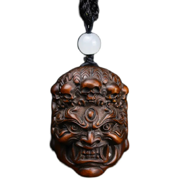 Wood Buddha Carved Pendant-ToShay.org