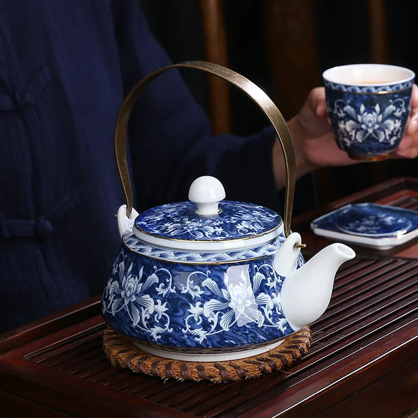 Blue White Porcelain Tea Set-ToShay.org