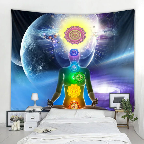 Chakra Meditation Tapestry-ToShay.org