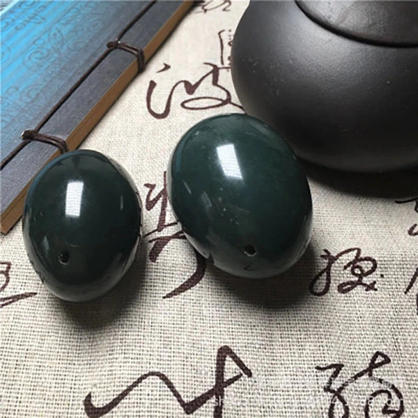 Green Nephrite Jade Egg-ToShay.org