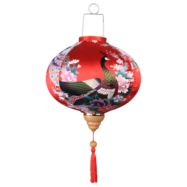 Peacock Silk Lanterns-ToShay.org