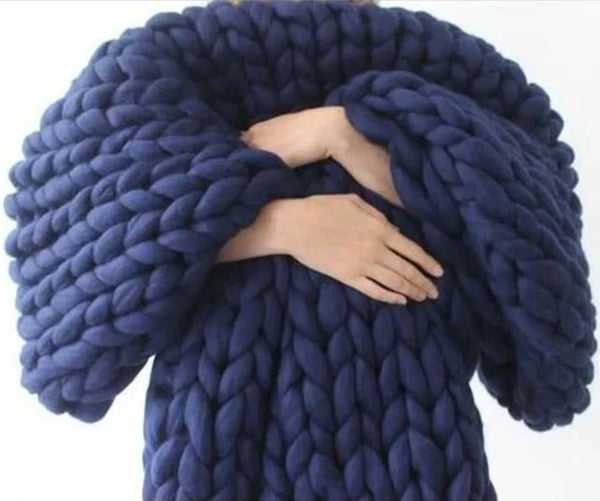 Knitted Throw Blanket-ToShay.org