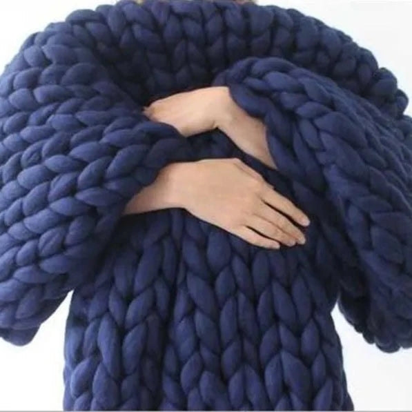 Wool Knitted Blanket-ToShay.org