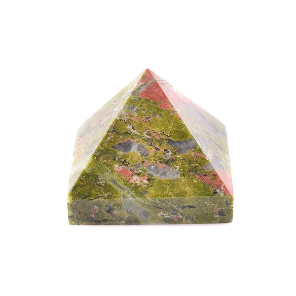 Green Unakite Pyramid-ToShay.org