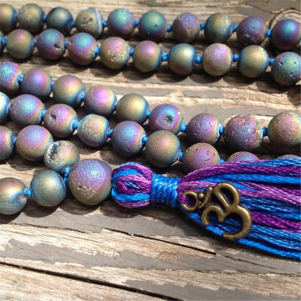 Rainbow Hematite Mala Beads-ToShay.org