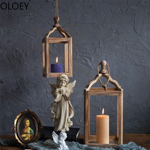 Wood Candle Lantern-ToShay.org