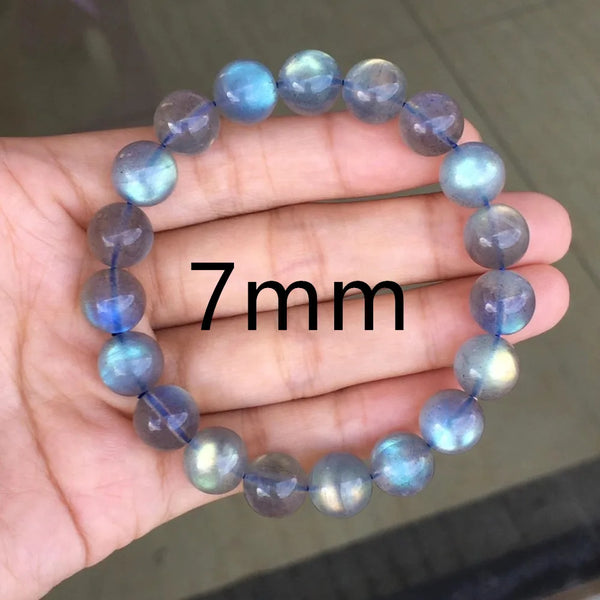 Blue Light Labradorite Bead Bracelet-ToShay.org