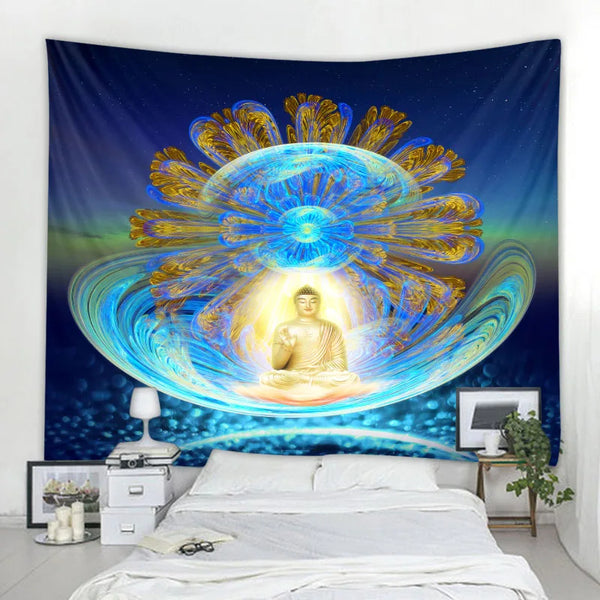 Buddha Meditation Tapestry-ToShay.org