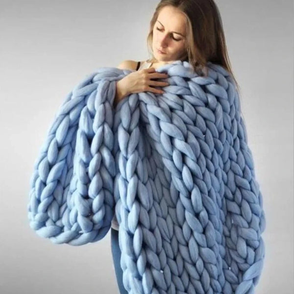 Knitted Throw Blanket-ToShay.org