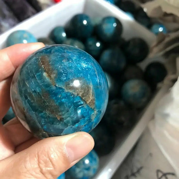 Blue Apatite Ball-ToShay.org