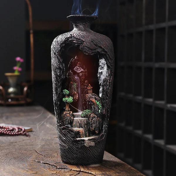 Waterfall Backflow Incense Burner-ToShay.org