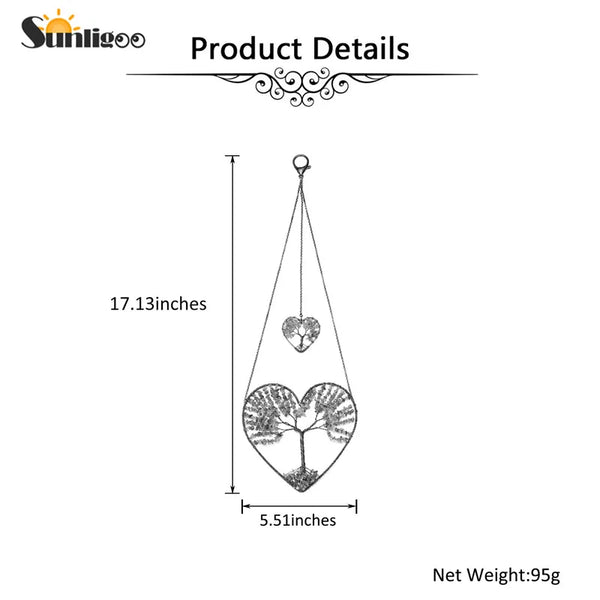 Heart Tree Crystal Suncatcher-ToShay.org