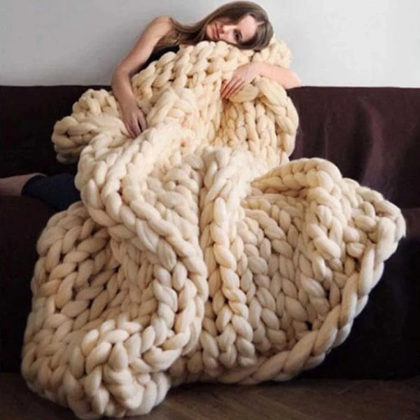 Knitted Throw Blanket-ToShay.org