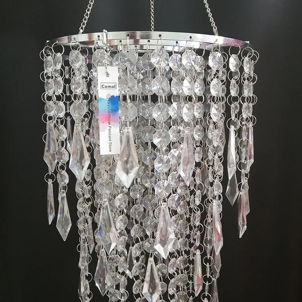 Crystal Bead Chain Chandelier-ToShay.org