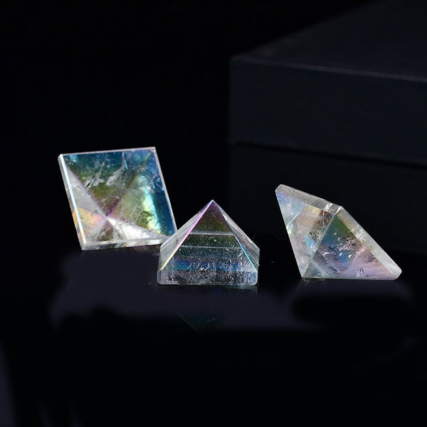 Clear Aura Clear Quartz Pyramid-ToShay.org