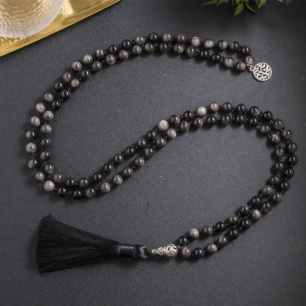 Black Obsidian Mala Beads-ToShay.org