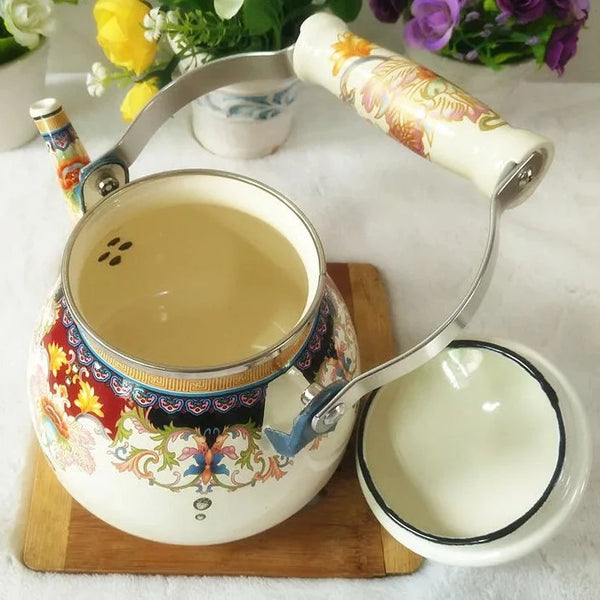 Glazed Porcelain Tea Kettle-ToShay.org