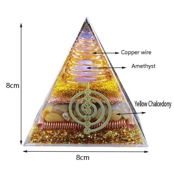 Energy Crystal Orgonite Pyramid-ToShay.org