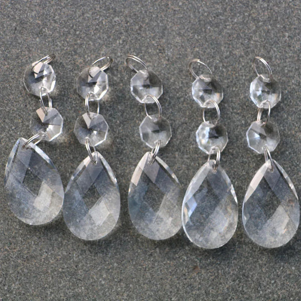 Clear Crystal Drop Pendants-ToShay.org