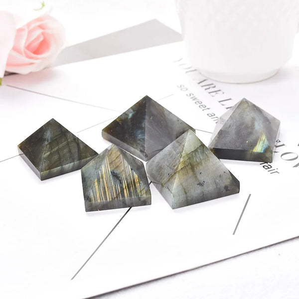 Blue Labradorite Pyramid-ToShay.org