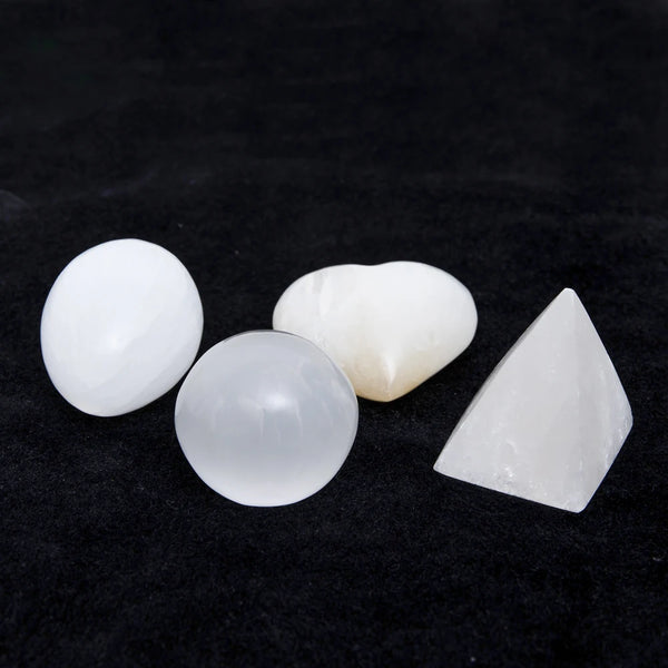 White Selenite Stones-ToShay.org