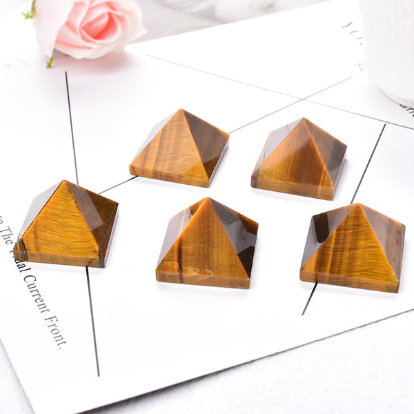 Yellow Tigers Eye Pyramid-ToShay.org