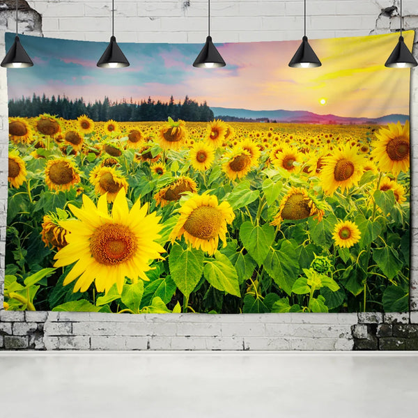 Sunflower Art Tapestry-ToShay.org