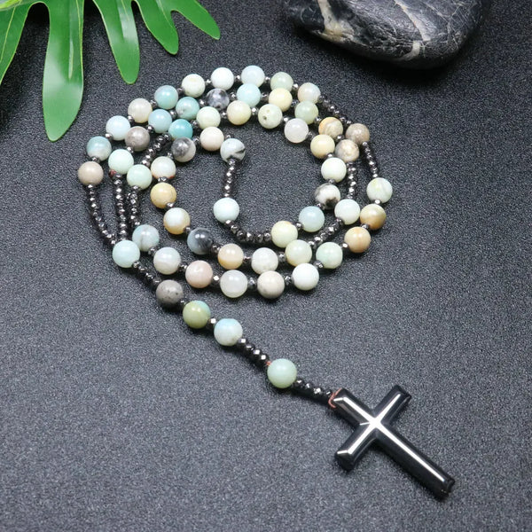 Mixed Quartz Crystal Rosary Beads-ToShay.org