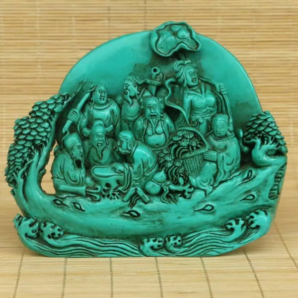 Blue Turquoise Eight Immortals-ToShay.org