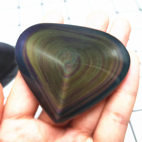 Black Rainbow Obsidian Hearts-ToShay.org