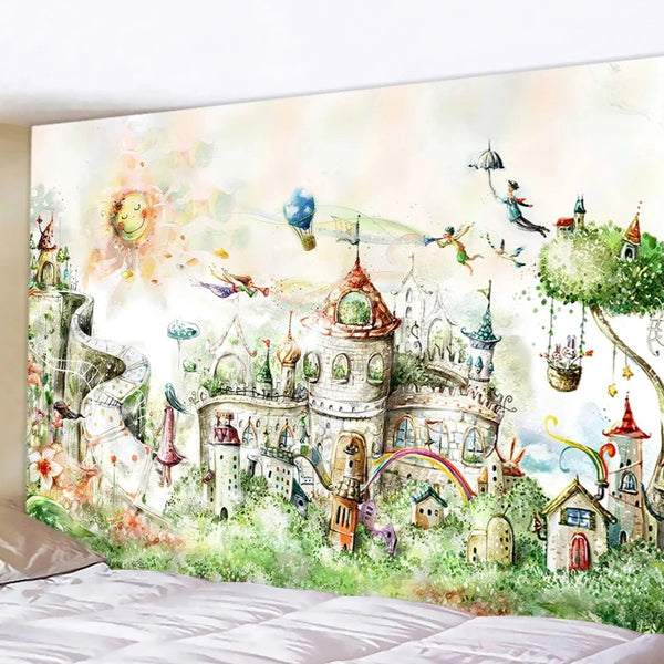 Fairy Castle Art Tapestry-ToShay.org