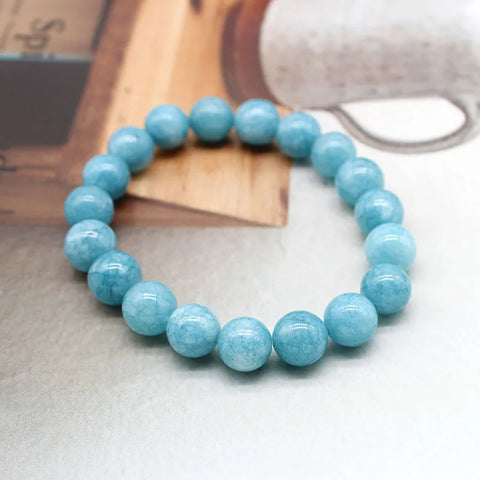 Blue Aquamarine Agate Bracelet-ToShay.org