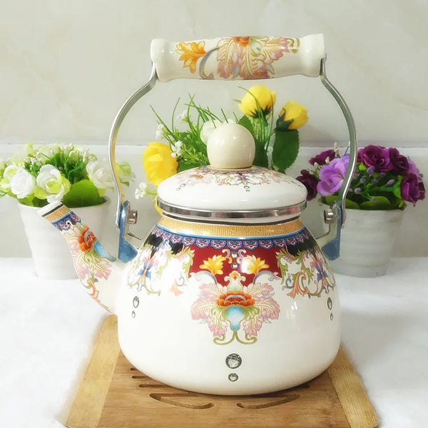 Glazed Porcelain Tea Kettle-ToShay.org