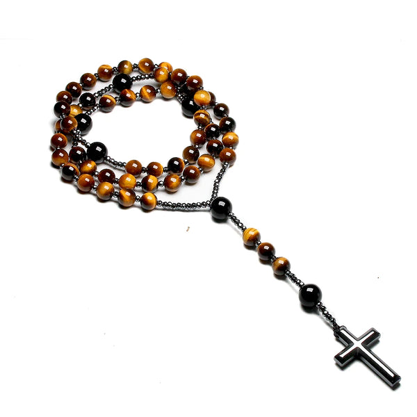 Yellow Tiger Eye Rosary Beads-ToShay.org